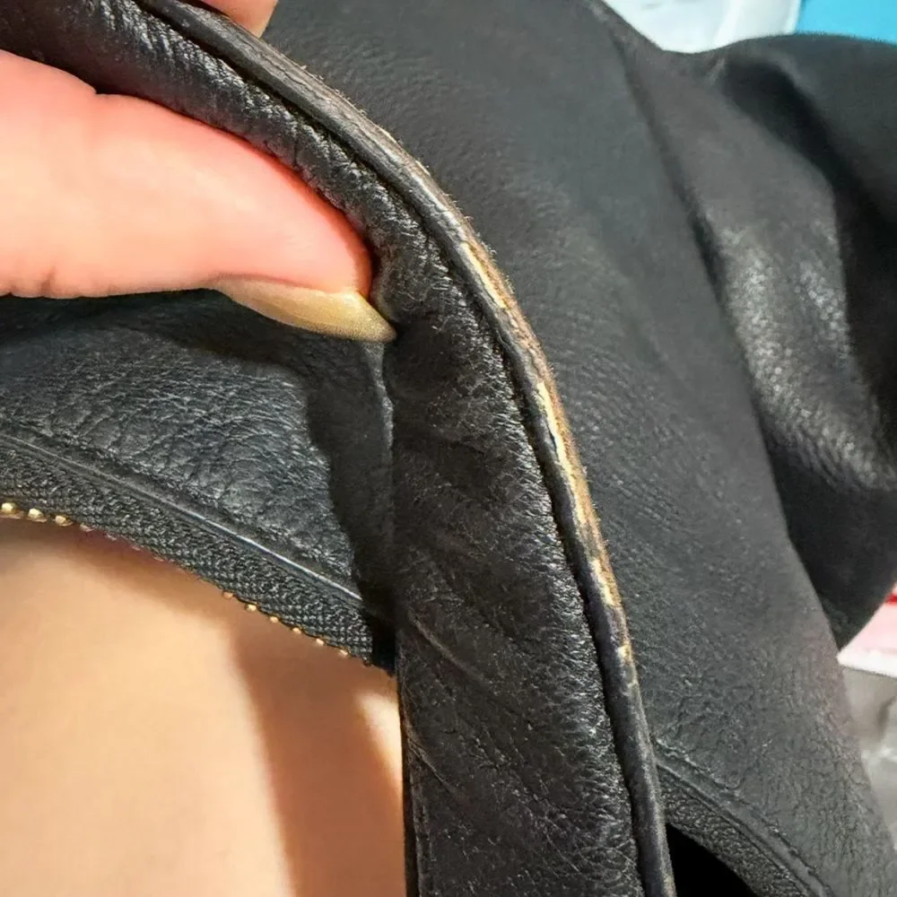 Reed Krakoff Black Leather Gold Tone Hardware Hobo Bag